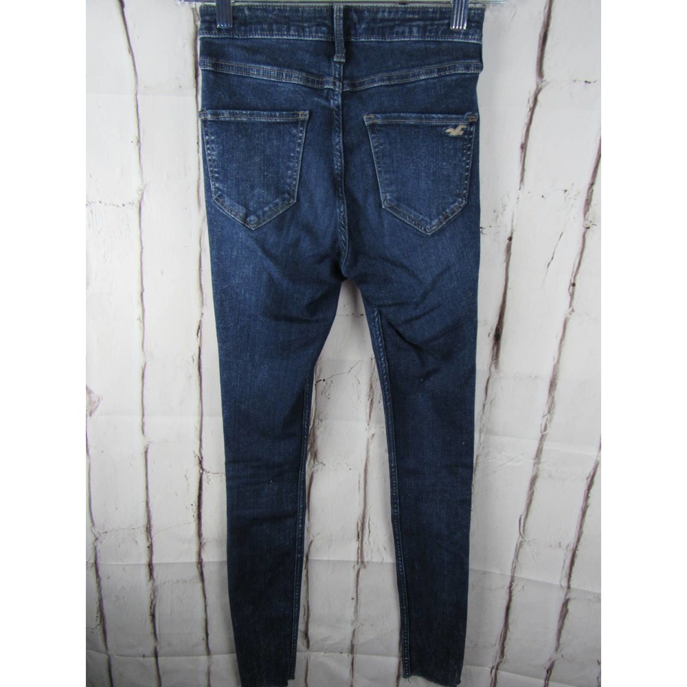 Hollister Women Jeans Size 0 Blue High Rise Jean Legging - Picture 2 of 6